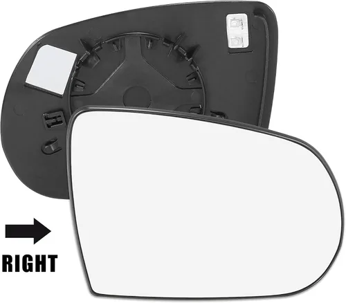 Miniatura 2 de X AUTOHAUX Espejo retrovisor de coche de repuesto con placa de respaldo calentado lado derecho del pasajero para Jeep Cherokee 2014 2015 2016 2018