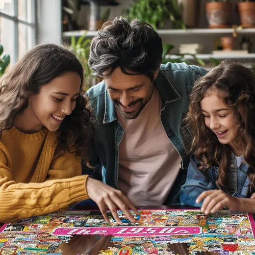 Miniatura 4 de White Mountain Rompecabezas de 1000 piezas de iconos americanos de mediados de siglo con piezas grandes para adultos y familia de 24 x 30 pulgadas