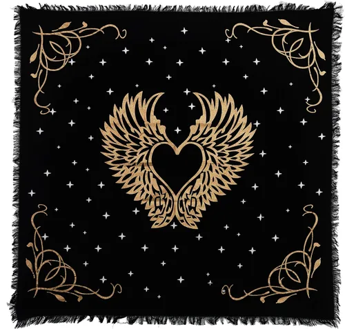 Miniatura 14 de Indian Consigners Paño de altar celta pentagrama brujería Alter Tarot Spread Top Cloth Wiccan Square Spiritual 18 por 18 Sagrado