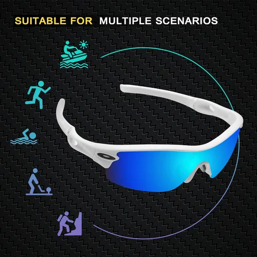 Miniatura 2 de TheSturdy 5 pares de lentes estampadas polarizadas de repuesto para gafas de sol Oakley OO9167