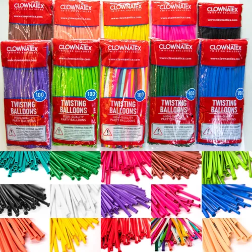 Miniatura 6 de 260 globos largos de Aragón (100 piezas) para animales de globo, diseño de forma de animal torcido de látex, globos mágicos largos para fiestas