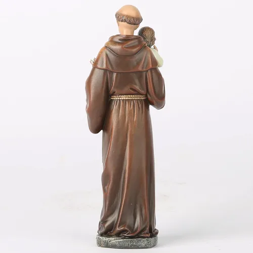 Miniatura 6 de Estatua católica de San Antonio de BC, figura bendita, regalo religioso para papá, decoración inspiradora para el hogar, 6 pulgadas de alto, Realista