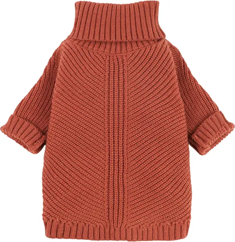 Miniatura 20 de Fitwarm - Suéter de cuello alto para perro, abrigo térmico de punto para mascotas, ropa de invierno para perros pequeños, ropa de gato, gris Gris