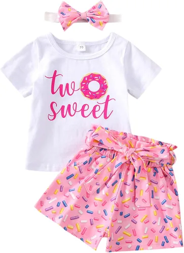 Miniatura 54 de Conjunto de ropa de cumpleaños para bebé niña pequeña, camiseta de manga larga, pantalones de campana, diadema