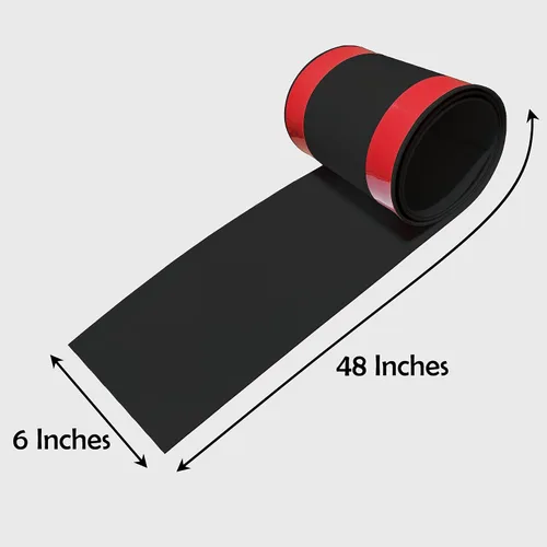 Miniatura 2 de Rubber Bond Protectores de parachoques de auto para bricolaje, 6 x 48 pulgadas, resistentes protectores de parachoques de goma autoadhesivos