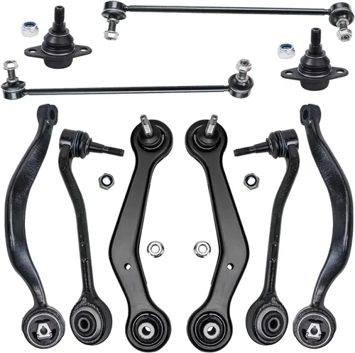 Miniatura 109 de Detroit Axle - Kit de suspensión frontal de 10 piezas para Jeep 2002-2004 Liberty, 2 brazos de control superiores con rótula 2 rótulas inferiores, 4