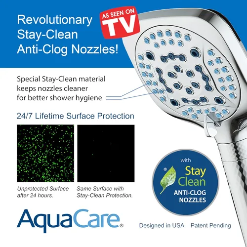 Miniatura 8 de AquaCare 4X - Cabezal de ducha filtrado de alta presión de 10 modos de pulverización - Cabezal de ducha de mano que filtra cloro para curar la piel