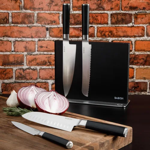 Miniatura 2 de Babish Soporte magnético para cuchillos de doble cara (11 x 8.5 x 4 pulgadas) con base antideslizante