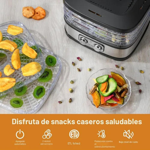 Miniatura 8 de OSTBA Deshidratador de alimentos, deshidratador para alimentos y cecina, frutas, hierbas, verduras, control de temperatura, máquina eléctrica