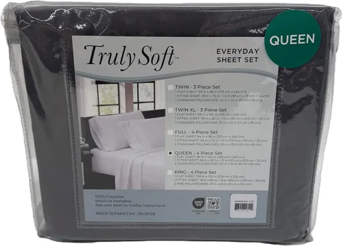 Miniatura 4 de TRULY SOFT Everyday - Juego de sábanas de poliéster blanco de 3 piezas, tamaño individual, color sólido, ropa de cama para adultos, certificado