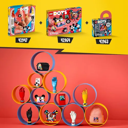Miniatura 8 de Lego DOTS Disney Mickey Mouse y Minnie Mouse - Caja de proyecto de regreso a la escuela 41964 Kit de bricolaje; para niños creativos a partir de 6