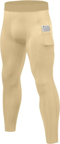 SPVISE Pantalones de compresión para hombre, leggings para deportes, gimnasio, mallas atléticas frescas y secas, capa base para correr, fútbol,