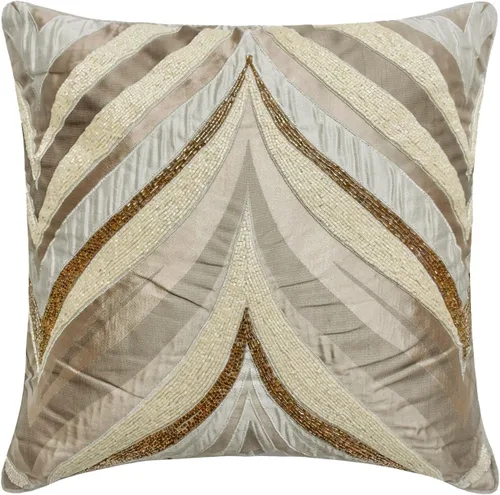 Miniatura 15 de The HomeCentric Funda de almohada color crema para sofá, funda de almohada moderna de 12 x 12 pulgadas, funda de almohada cuadrada de satén, funda