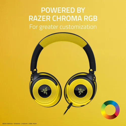 Miniatura 7 de Razer Kraken V4 X Wired Gaming Headset: 40 mm Drivers - Cardioid Mic - Memory Foam Cushions - Chroma RGB Lighting - Type C & Type A Cable - for PC