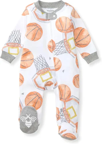 Miniatura 151 de Burt's Bees Baby - Pijama de una pieza para bebé, mameluco para dormir y jugar, algodón 100% orgánico, cremallera frontal