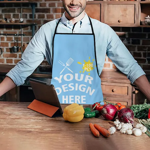 Miniatura 4 de Delantal personalizado para mujeres y hombres, diseña tu divertido texto, logotipo, imagen, delantales de cocina, 1-100 piezas, chef personalizado