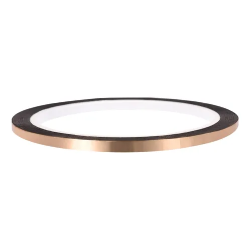 Cinta de película de poliéster metalizado en tono dorado [para pared decorativa, embalaje, impresión] -0.12 pulgadas x 164 pies/1 rollo