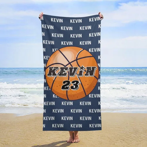 Miniatura 12 de Toalla de playa de béisbol personalizada con nombre, divertidas toallas de playa personalizadas de 67 memes para niños, toallas número seis siete