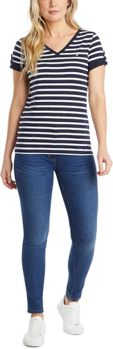 Miniatura 2 de Nautica Easy Comfort - Camiseta de algodón elástico con cuello en V para mujer