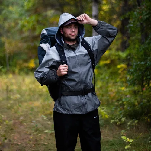 Miniatura 2 de Piscifun Rain Suit, Lightweight Soft Rainwear, Waterproof Breathable 2 Pieces Rain Gear