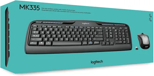 Miniatura 8 de Logitech MK335 - Combo de teclado y mouse inalámbricos silenciosos - Combo de teclado y mouse negro/plateado inalámbrico, ambidiestro