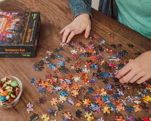 Miniatura 4 de Broadway - Rompecabezas de 1000 piezas de Rachid Lotf Divertido rompecabezas de cerebro, juguetes y juegos para niños y adultos 28 x 20 pulgadas