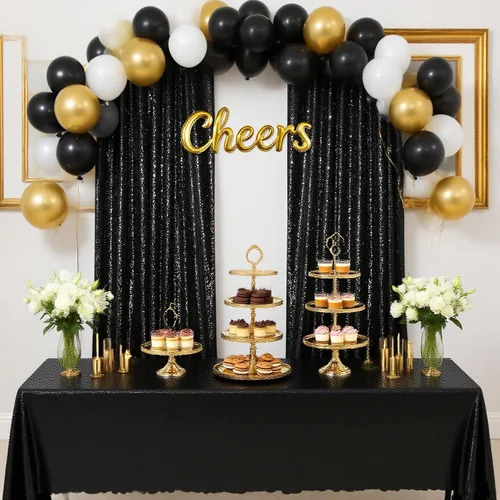 Miniatura 47 de Telón de fondo de lentejuelas moradas 2 paneles 2FTx8FT con purpurina telón de fondo cortinas para fiesta de Halloween fondo de fotos para bodas