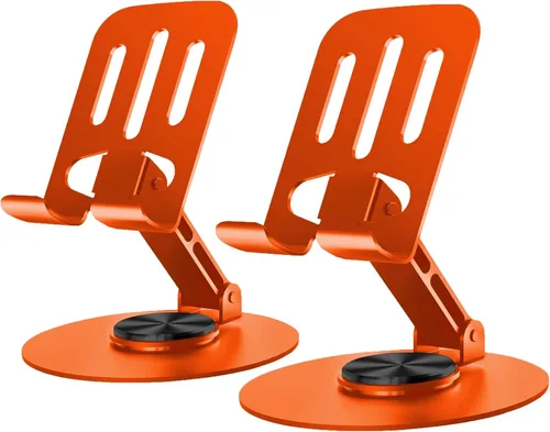Miniatura 10 de Soporte Universal de Metal para Celular, Soporte Ajustable de Ángulo Múltiple con Rotación de 360°, Antideslizante, Compatible con iPhone 17 16 Pro