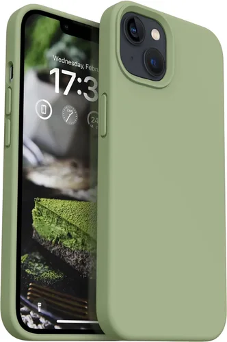 Miniatura 15 de Compatible con iPhone 13, funda de silicona para teléfono con forro de microfibra delgado a prueba de golpes, suave antiarañazos, 6.1 pulgadas