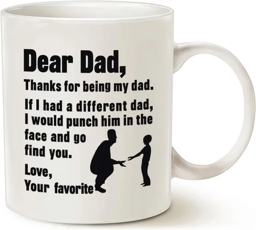 Miniatura 9 de LaTazas MAUAG idea divertida para regalo de navidad - taza de café de porcelana de 13 onzas con leyenda "Have a Great Day" y dedo anular en el Negro