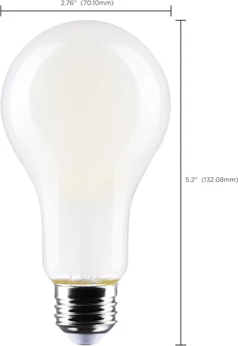 Miniatura 2 de Satco Lámpara de repuesto LED de base media E26 de 18.5 W, 3000 K, 5.2 pulgadas de largo y 2.76 pulgadas de ancho
