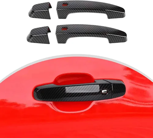 CheroCar Compatible con Camaro - Cubierta para manija de puerta exterior, accesorios de decoración para exteriores compatibles con Chevrolet Camaro