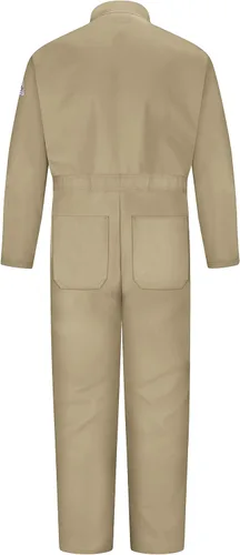 Miniatura 7 de Bulwark FR Overol clásico de algodón de sarga resistente al fuego de 9 onzas para hombre con mangas con dobladillo