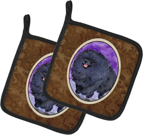 Miniatura 96 de Caroline's Treasures SS8617PTHD - Juego de soportes para ollas de cocina resistentes al calor, almohadillas calientes para horno para cocinar, Husky