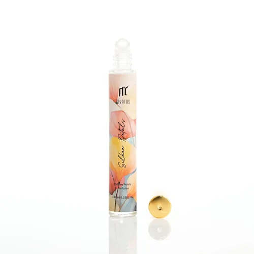 Miniatura 9 de Perfume enrollable para mujer, botella de vidrio oriental floral de 0.3 fl oz, perfume de viaje de larga duración para oficina, cita y uso diario