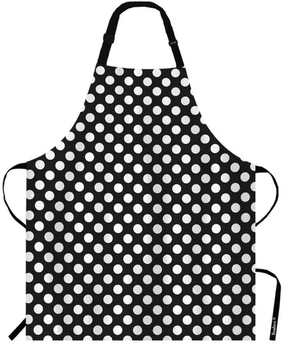 Miniatura 7 de Delantal con peto Cat Rose – Correa ajustable para el cuello, blanco, delantal de trabajo de poliéster – 27 x 31 pulgadas