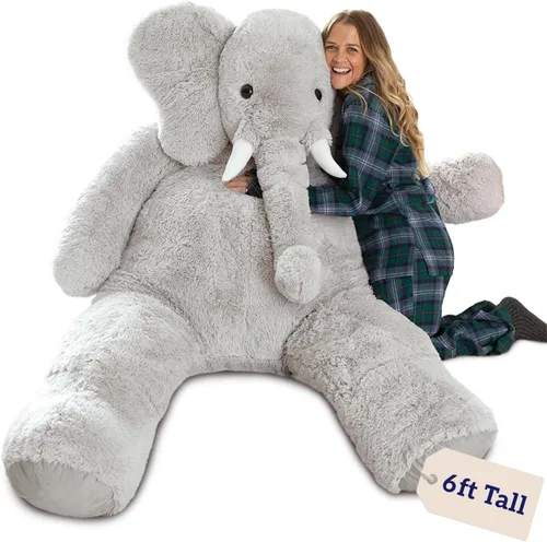 Miniatura 14 de Vermont Teddy Bear Animal de peluche de dinosaurio gigante – Peluche de dinosaurio jumbo, 3.5 pies, dinosaurio de 42 pulgadas, juguetes grandes