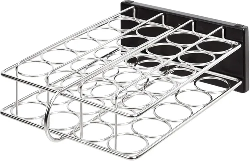 Miniatura 5 de Amazon Basics Estante organizador de especias de 20 frascos, color plateado