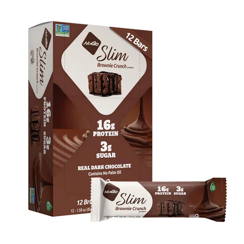 Miniatura 17 de Nugo Mantequilla de maní crujiente de chocolate oscuro, 0.66 onzas de proteína vegana, 0.11 onzas de azúcar, 0.11 onzas de fibra, baja