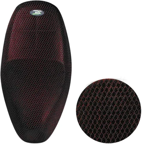 Miniatura 2 de Funda de asiento AUTUT para motocicleta de malla Rojo
