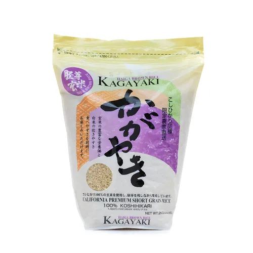 Kagayaki Haiga Genmai - Arroz integral de grano corto de California, rico en proteínas y fibra, ideal para cocinar consciente de la salud, perfecto