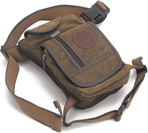 Miniatura 2 de Riñonera táctica para hombre con caída en el muslo, riñonera militar para motociclistas, con múltiples bolsillos, para viajes, senderismo, escalada