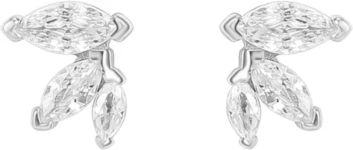 Miniatura 4 de PAVOI 14K Gold Plated Dainty Stud Earrings for Women - 925 Sterling Silver Posts Earrings with Cubic Zirconia - Celestial Lightning Bolt, Moon