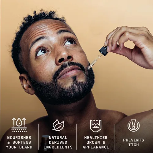 Miniatura 2 de Striking Viking Aceite de vainilla para barba para hombres, acondicionador derivado naturalmente con aceites de argán y jojoba para suavizar