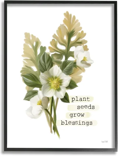 Miniatura 9 de Stupell Industries Plantas Semillas Cultivar Bendiciones Frase inspiradora de jardín de primavera, diseño de House Fenway