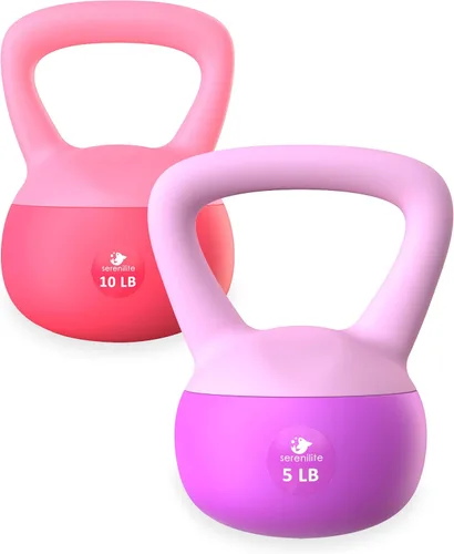 Serenilite - Juego de pesas rusas suaves, juegos de pesas rusas para mujeres y hombres, pesas rusas de entrenamiento de fuerza seguras, pesas rusas