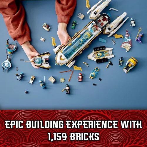 Miniatura 4 de LEGO NINJAGO - Juego de construcción Hydro Bounty, 71756 juguete submarino con minifiguras Kai y NYA, juguetes ninja, regalos, regalos para niños