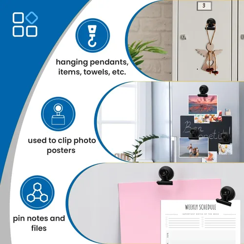Miniatura 6 de DIYMAG Clips magnéticos, paquete de 20 imanes para nevera, marco de fotos personalizado, collage para portarretratos de crucero resistente, regalo