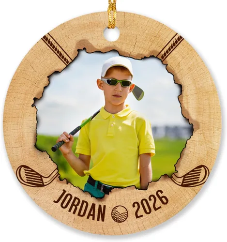 Miniatura 15 de Adorno de Navidad con foto de béisbol para niños y niñas, adorno personalizado con imagen de jugador de béisbol, árbol de Navidad, adorno de béisbol