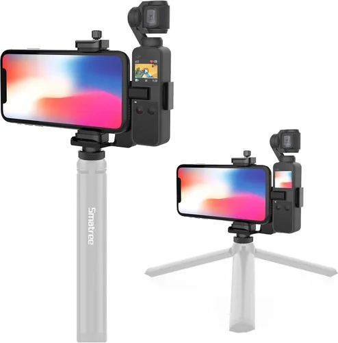 Miniatura 6 de Smatree OSMO Pocket 2 - Juego de 2 soportes para teléfono, accesorios de expansión con tornillo de rosca de 1/4 pulgadas compatible con DJI OSMO